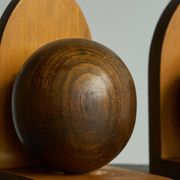 Art Deco wooden bookends from the 1930s.