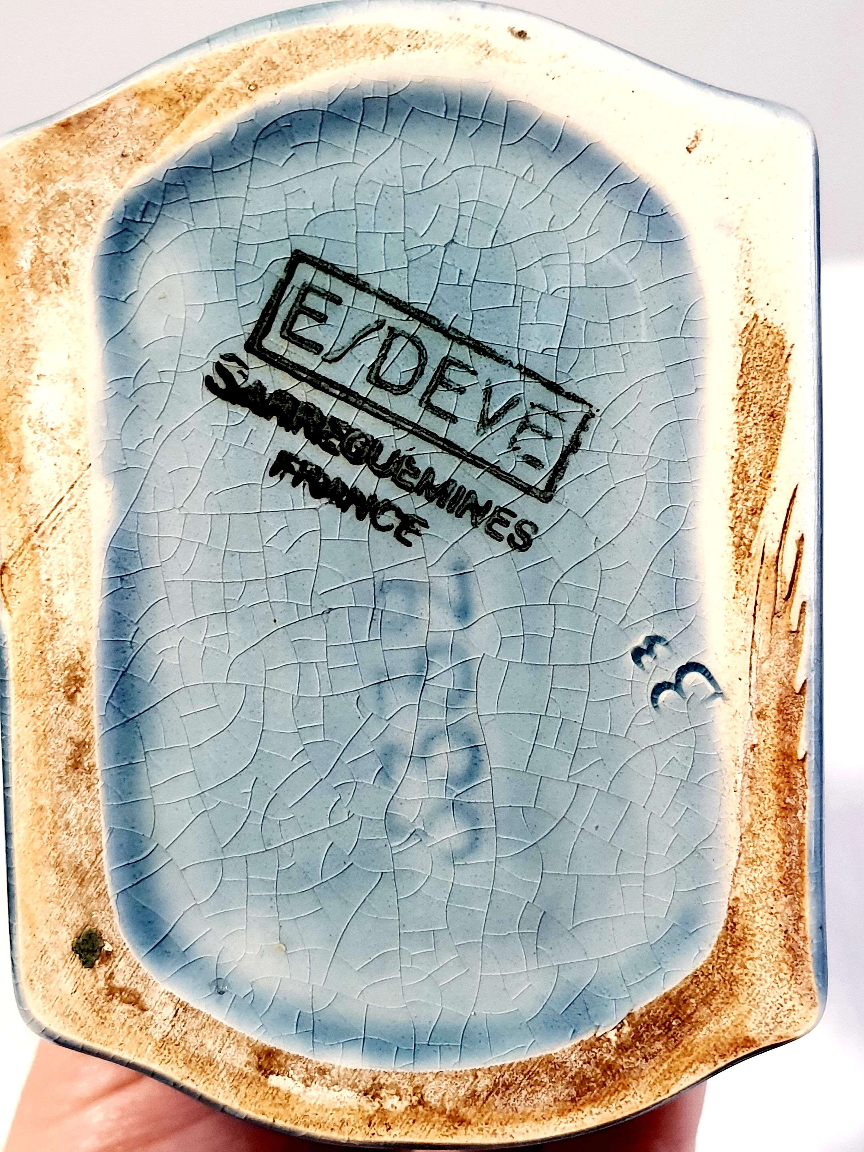 Pair of soliflores boats in dabr Sarreguemines ESDEVE