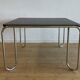 Black, tubular coffee table model B-10 by Marcel Breuer for Thonet