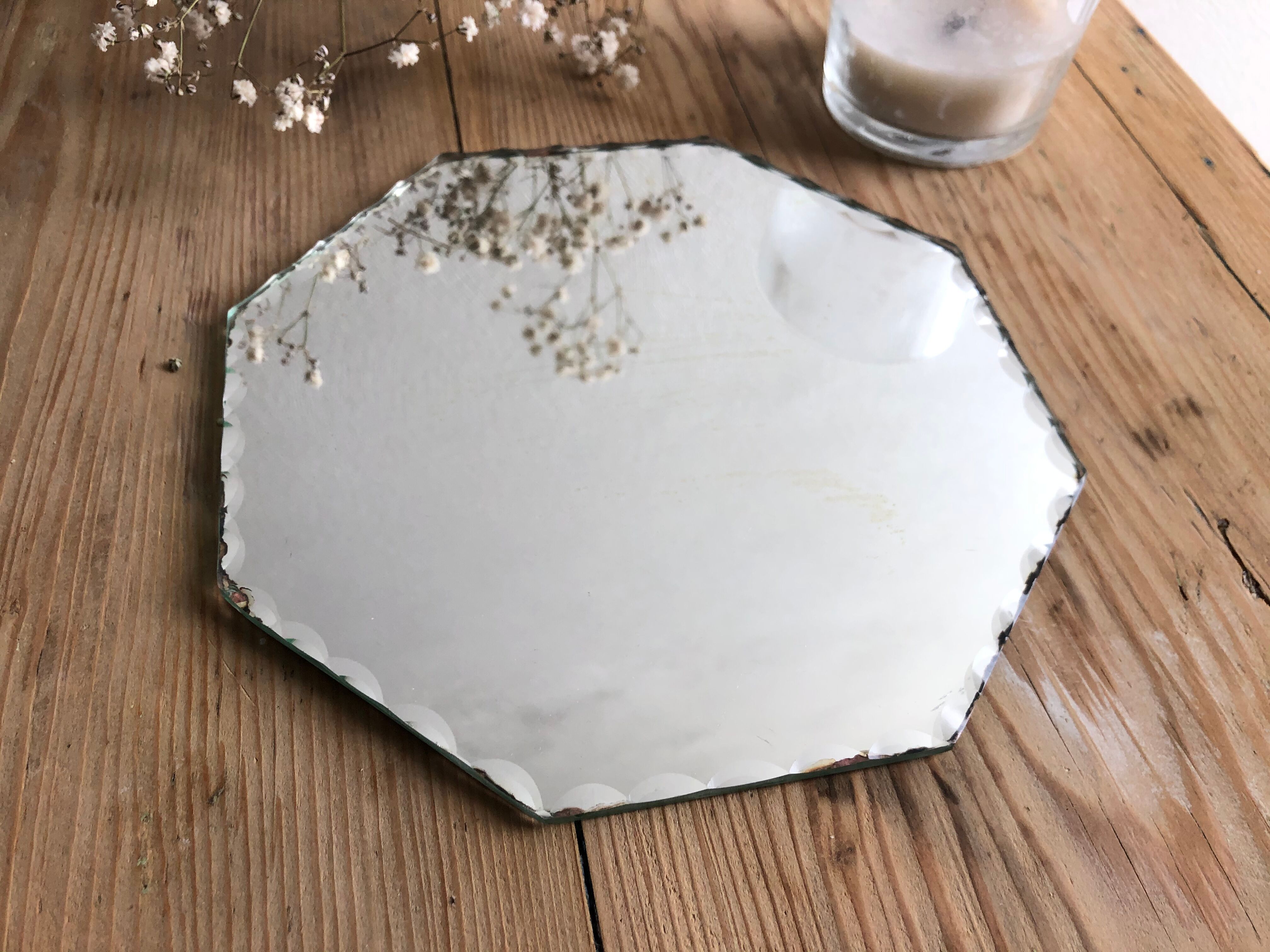 Beveled mirror 18 x 18 cm