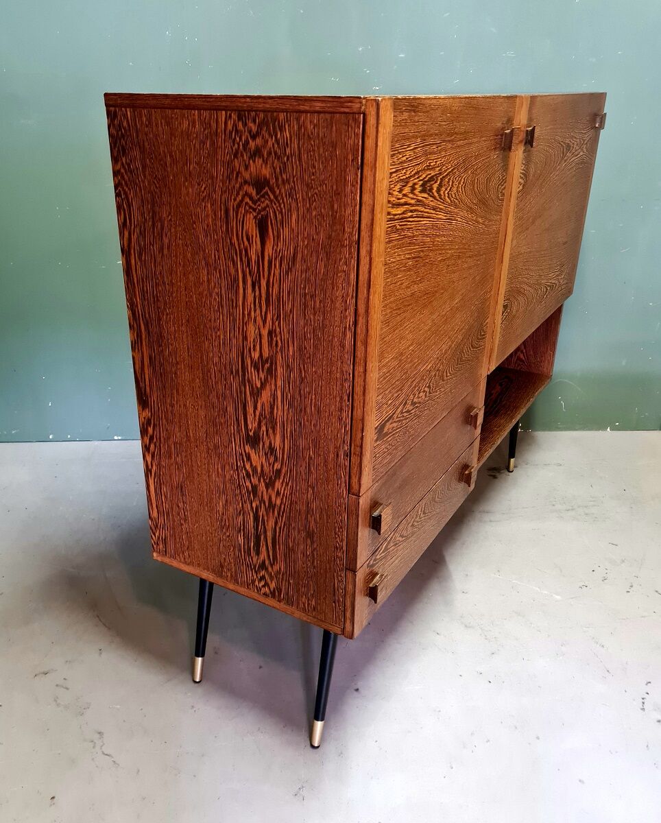 Buffet vintage design wengé bar meubles