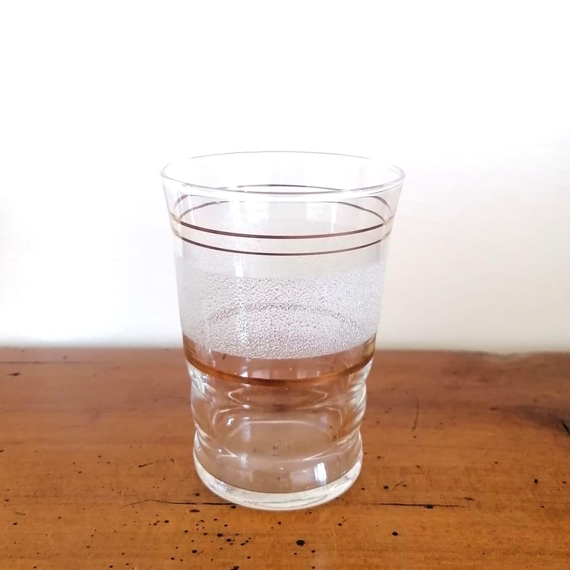 Service à liqueur verre givré 1950