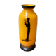 Miniature vase art deco glass orange silhouette smoker