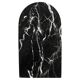 Small curved black marble plate