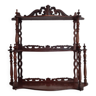 Small wooden wall shelf