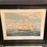 Engraving XIXth The Samuel Enderry of 422 tons William Lisle W.J. Huggins Rosenberg