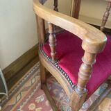 Burgundy church chair