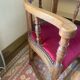 Burgundy church chair