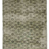 One-of-a-kind turkish handwoven vintage rug - rustic vintage charm 281x 173