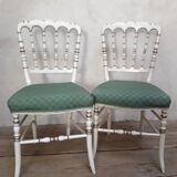 Pair of napoleon III chairs old so-called music