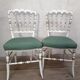 Pair of napoleon III chairs old so-called music