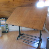 Drawing table 1950 UNIC cast iron base