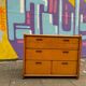 Commode vintage en pin, années 80