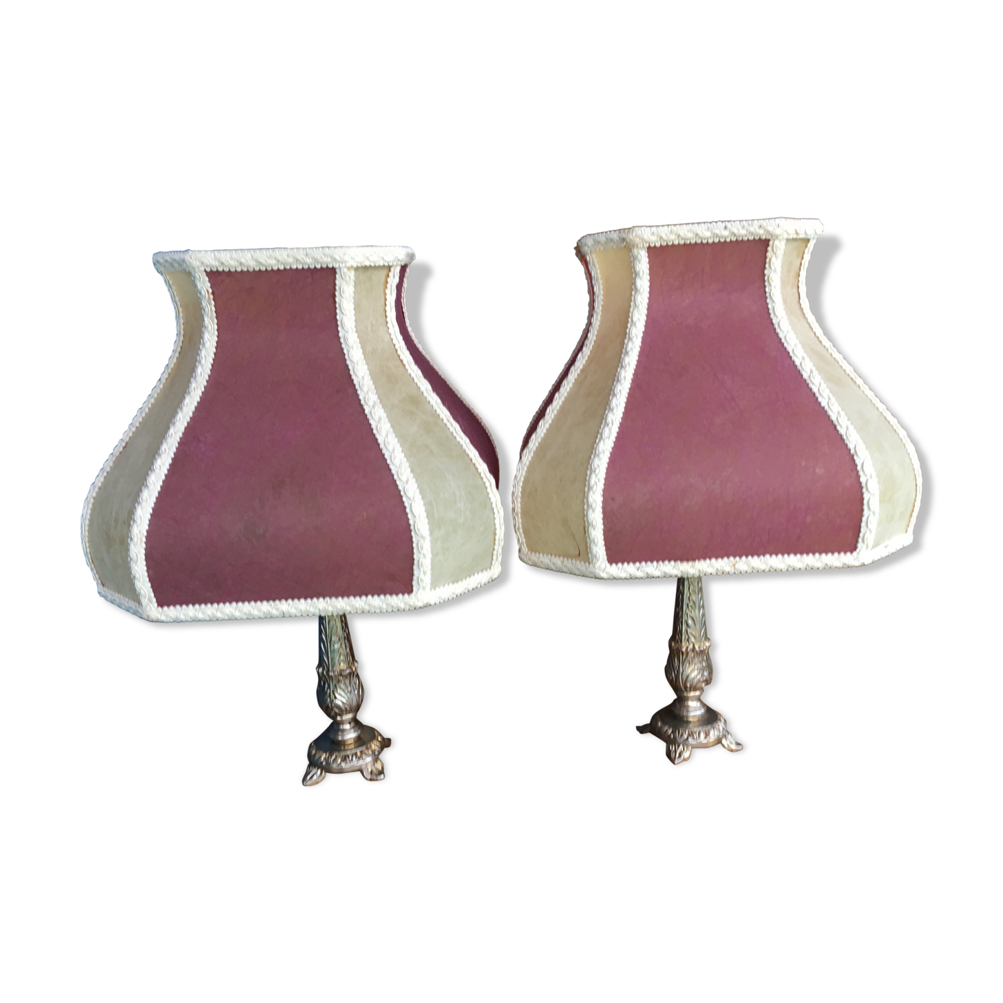 Pair of bedside lamps