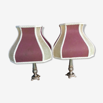 Pair of bedside lamps