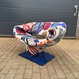 Artifort Ribbon chair by Pierre Paulin, Pierre Frey: The Painter's Canvas