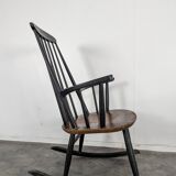Teak Rocking Chair by Ilmari Tapiovara for Asko