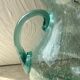 Pichet en verre  soufflé bullé  H24 cm