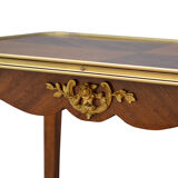 Mahogany and rosewood table