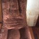 Chaise pivotante bois et velours 70