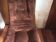 Wooden and velvet swivel chair 70