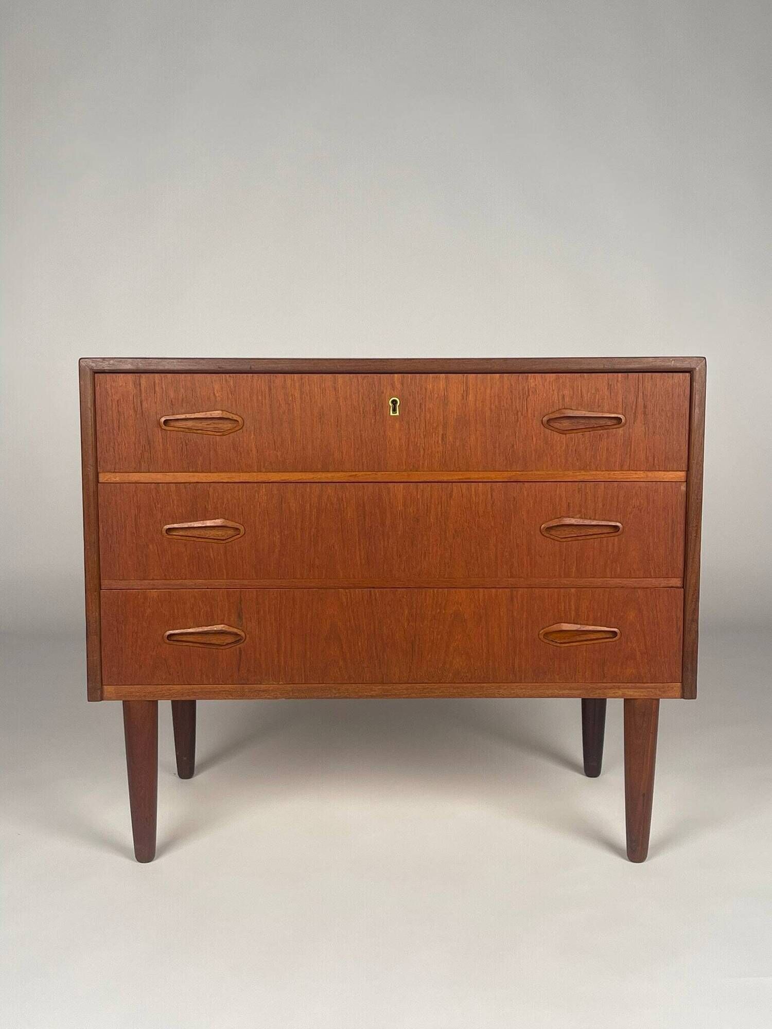 Scandinavian teak chest of drawers from the 1960s.