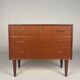 Scandinavian teak chest of drawers from the 1960s.