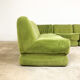 Vintage green velvet elemental sofa