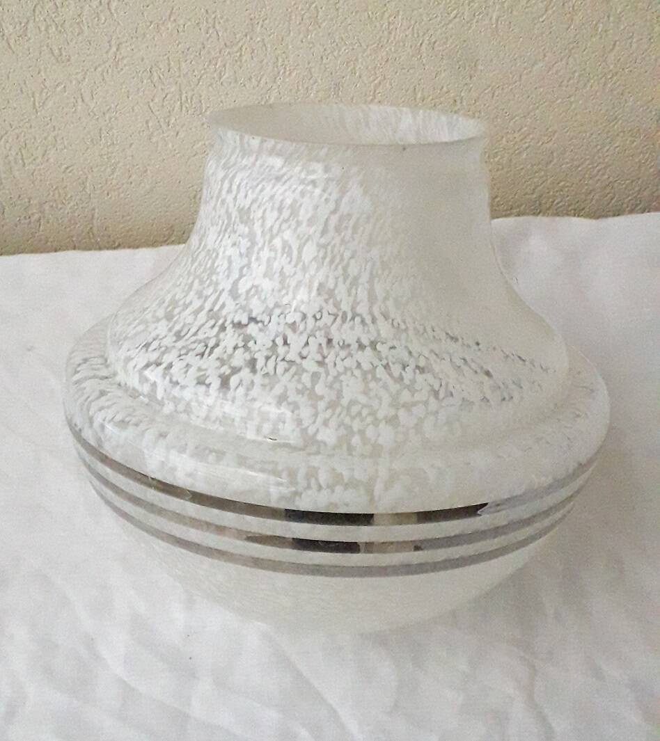 Speckled glass lampshade