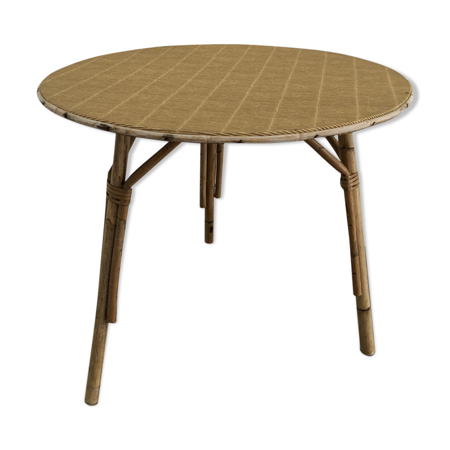 Vintage rattan coffee table