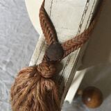 Wooden elephant on wheels