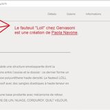 Fauteuil rond pivotant brun et neuf