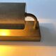 Modernist solid brass wall light, France 1940