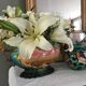 Art Nouveau planter barbotine Majolica 19th