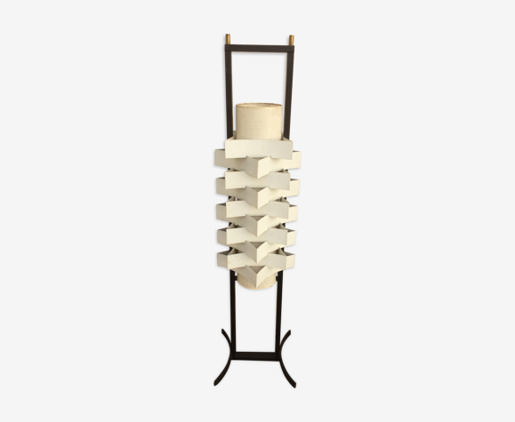 Lampadaire skyscraper en métal peint design années 60