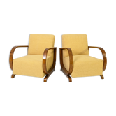 Paire de fauteuils déco des années 1940