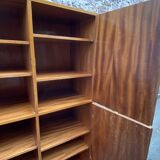 1950s French Art Deco Design Walnut Bookcase