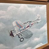 Set of 5 vintage U.S. MILITARY aircraft posters