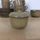 Tea or coffee service in sandstone, 8 people