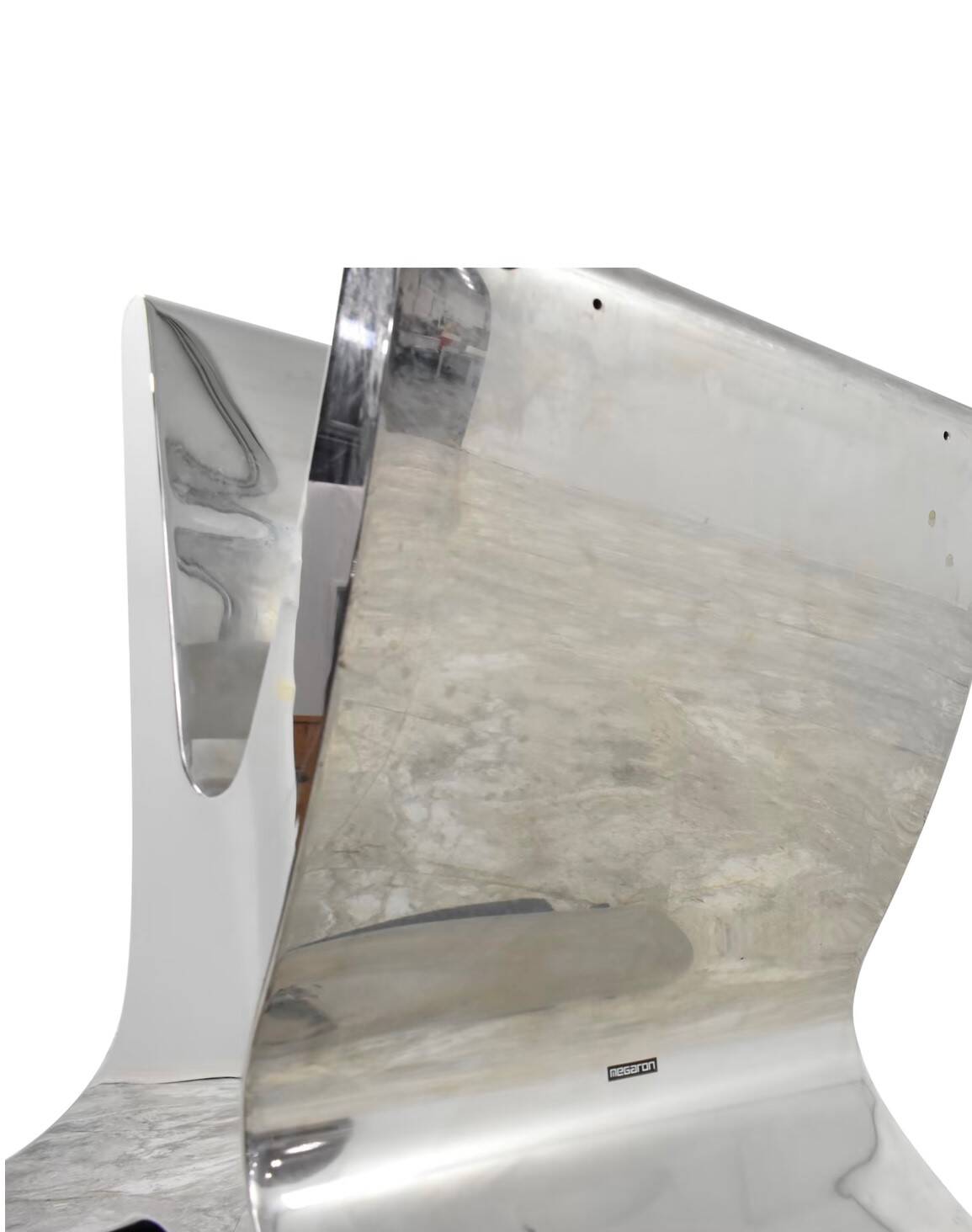 Fauteuil inox X Megaron Studio