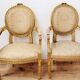 Louis XVI style living room in gilded wood