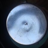 Silver metal vase