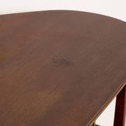 Table d'appoint TV vintage Mid-Century Modern en bois de hêtre, Pologne, années 1960