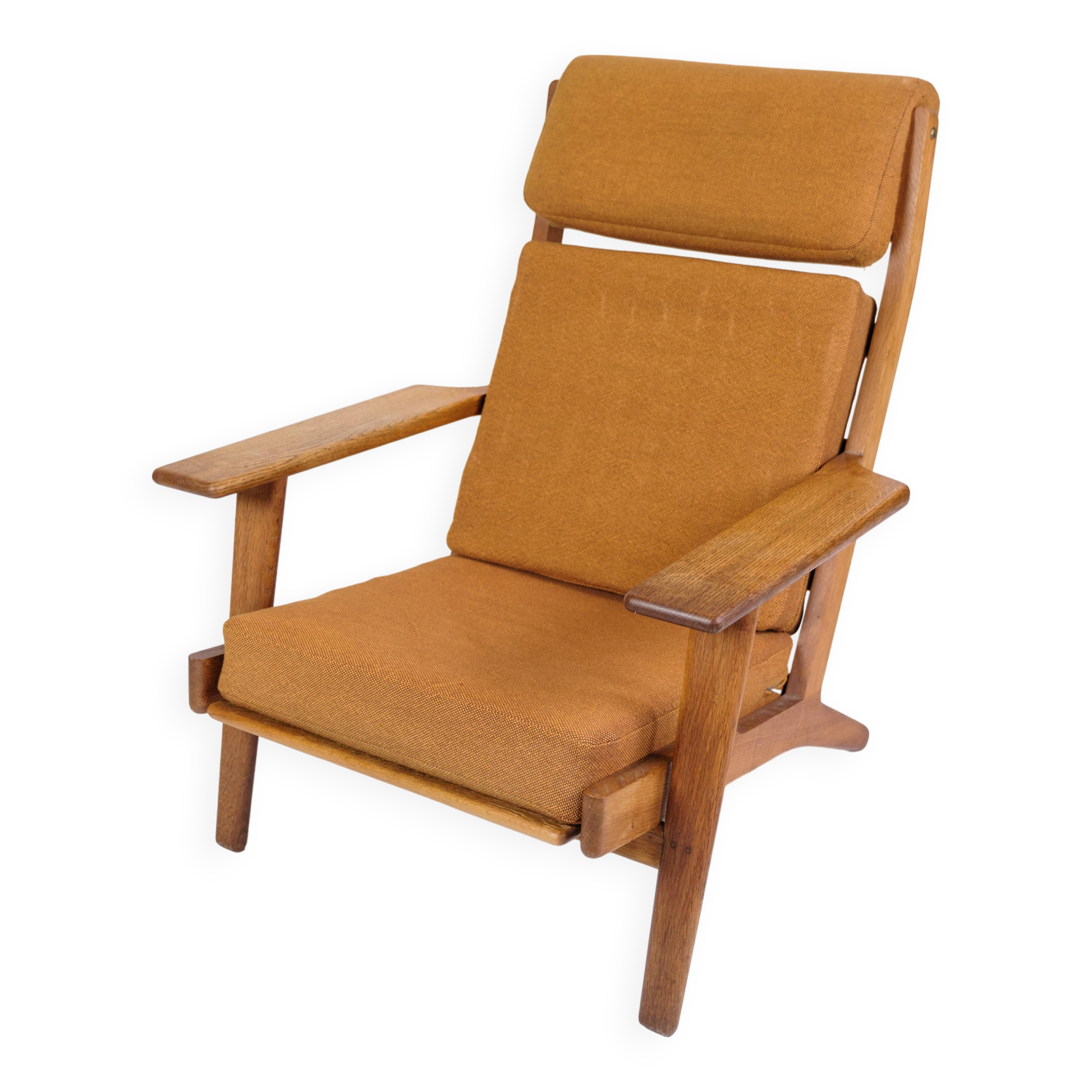 Armchair Model GE290a With High Back Made In Oak By Hans J. Wegner