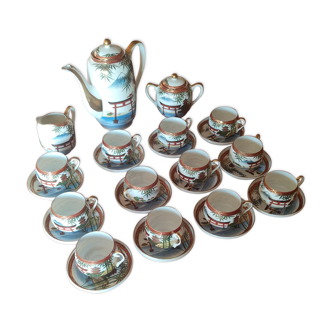 Fine porcelain Moka service by MARUNI CHINA