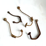 4 vintage school hooks