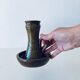 Stoneware candle holder