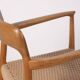 Chaise Niels O. Møller modèle 56 en chêne, Danemark des années 1960