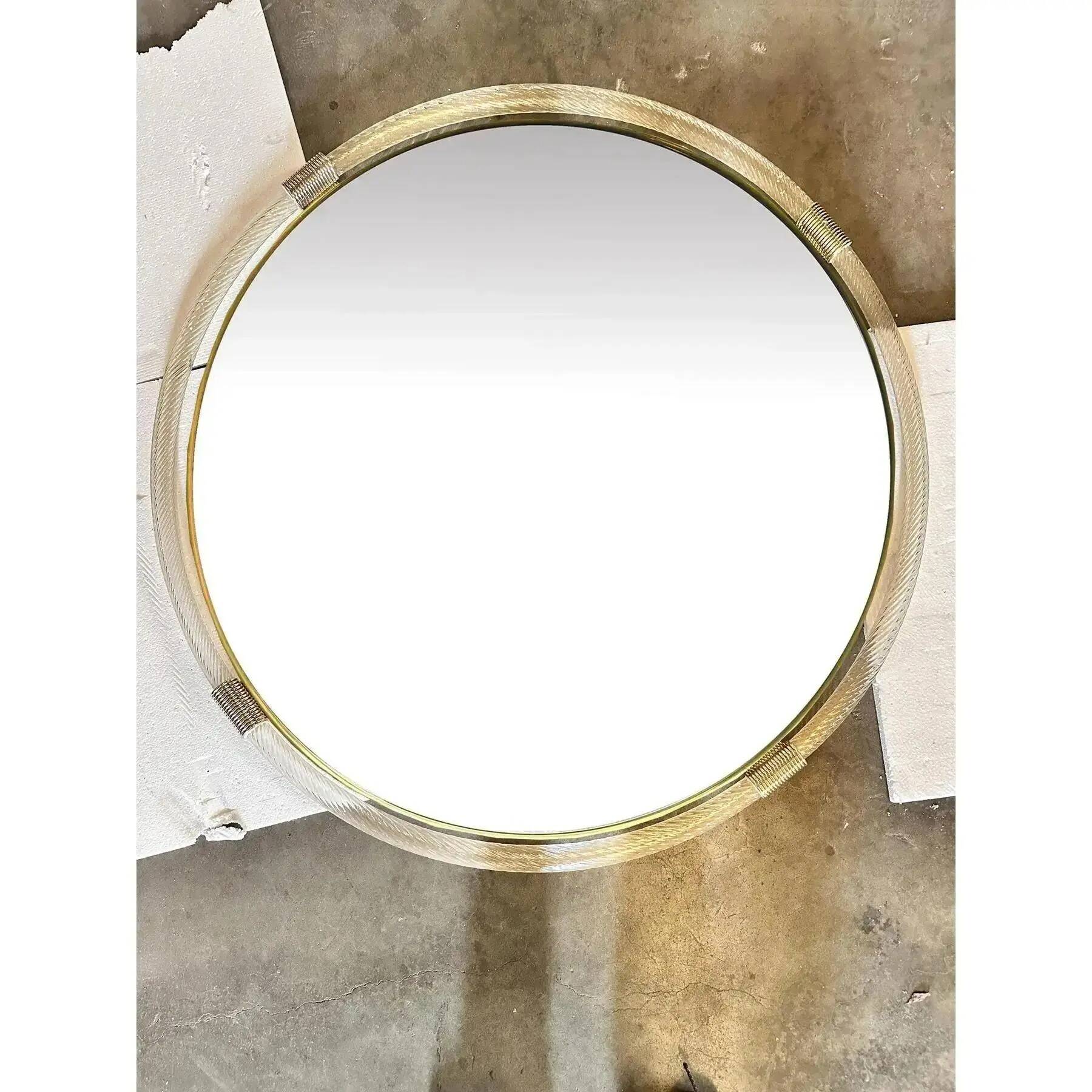 Italian Grand Murano Glass Venetian Wall Mirror by Simoeng