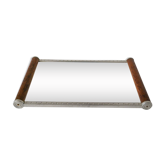 plateau miroir rectangulaire art déco 1930 25 X 40 cm